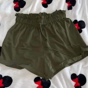 Green shorts